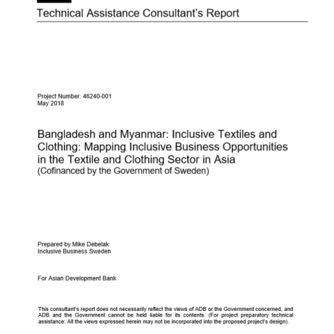 Business Opportunities in the Textile and Clothing Sector in Asia