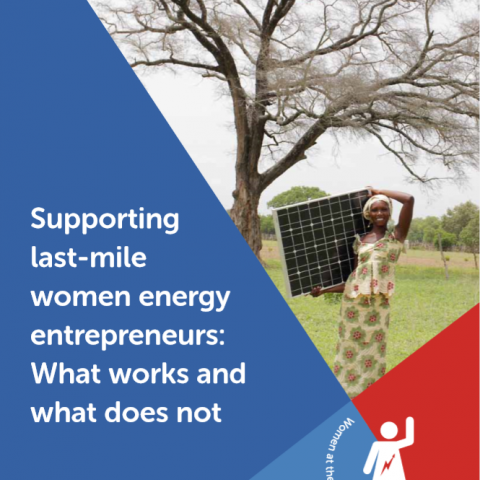 Supporting last-mile women energy entrepreneurs