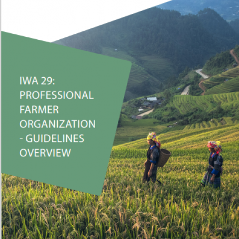 IWA 29: Professional Farmers Organization - Guidelines Overview